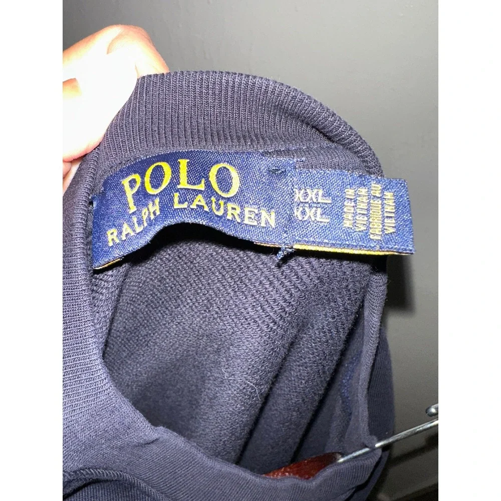 Polo Ralph Lauren Men's Ski Bear Graphic Crewneck Sweatshirt - Navy Blue - XXL